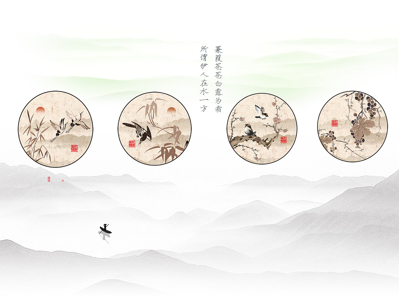 2022花鸟（图ZMjc2NzAzNjE2） - 商业插画 - 站酷设计师新中式纱画图库原创素材 - 站酷ZCOOL