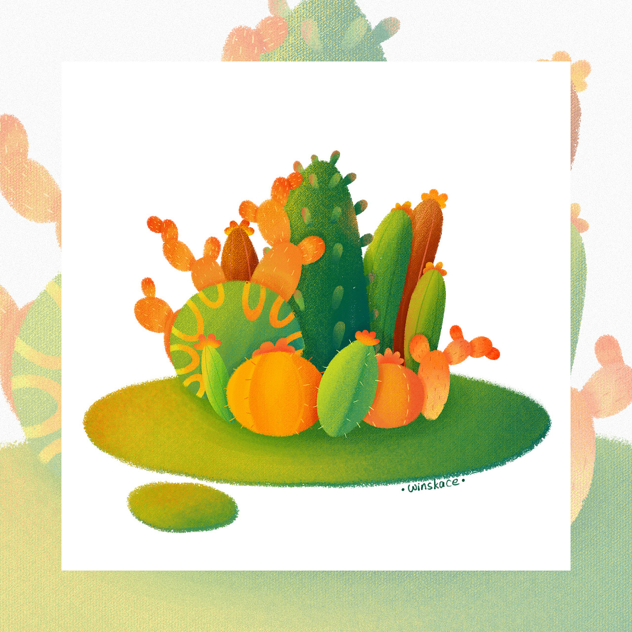 板绘插画——植物小练习