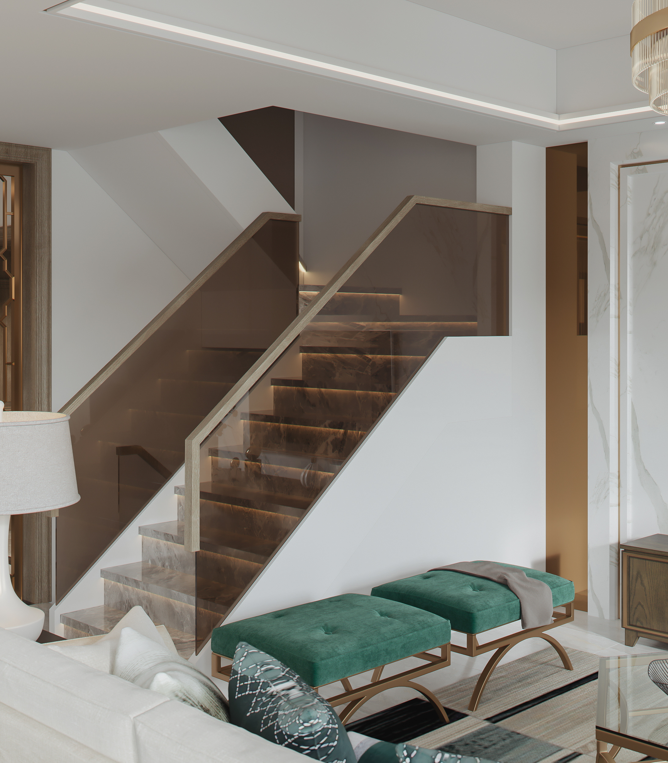 美式轻奢风格效果图