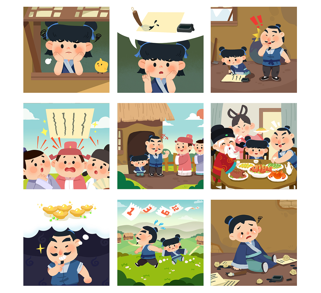 2020噼里啪啦故事项目插画总览（图ZMjM3MTcwNzY4） - 儿童插画 - 站酷设计师光芒万丈的葵酱原创素材 - 站酷ZCOOL