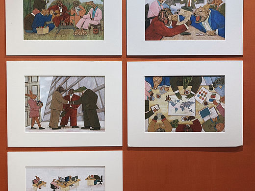🏆我的作品《动物公司》在BIBF菠萝圈儿国际插画展～