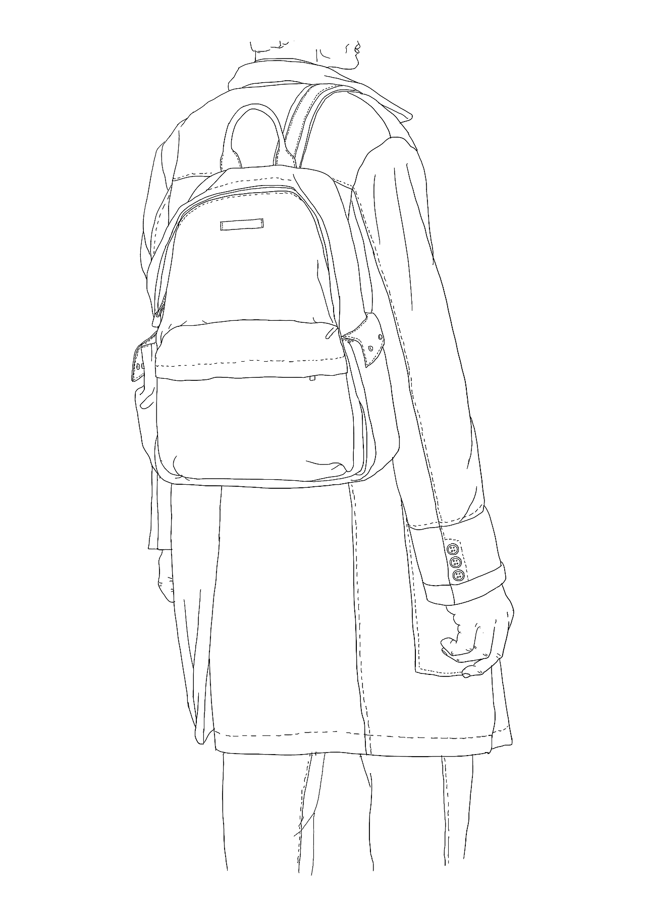 双肩背包procreate插画手绘过程(34)