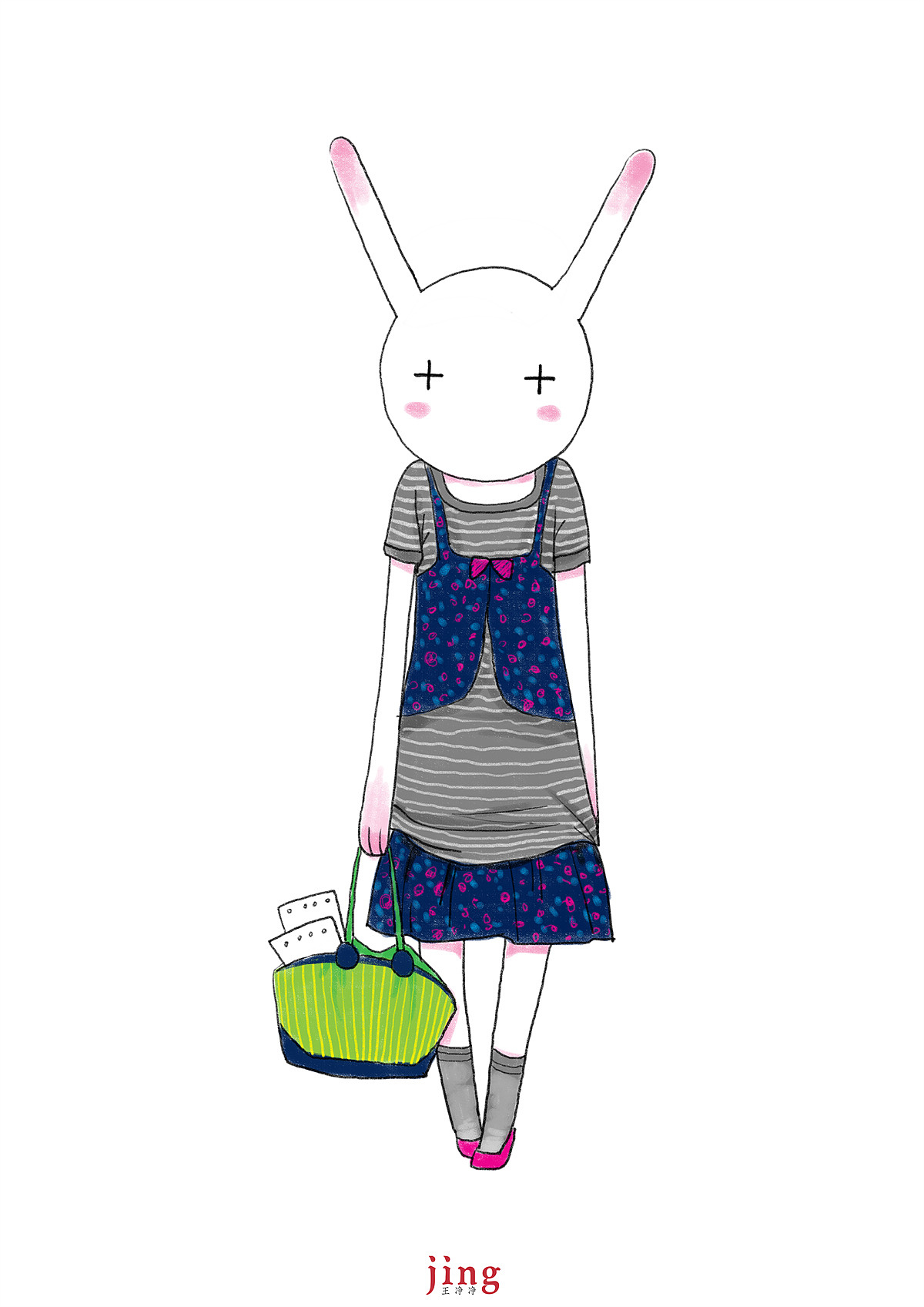 兔年插画-68幅艾玩兔服饰设计时尚插画（图ZMzExNTE5NjQ0） - 创作习作 - 站酷设计师画儿晴天原创素材 - 站酷ZCOOL