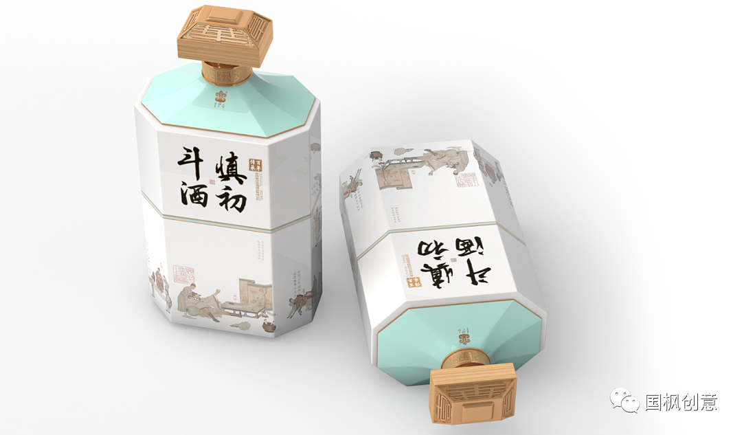 国枫原创 | 慎初斗酒-创意包装插画设计