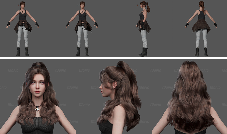 大波浪高颅顶三七分 妥妥女主人设