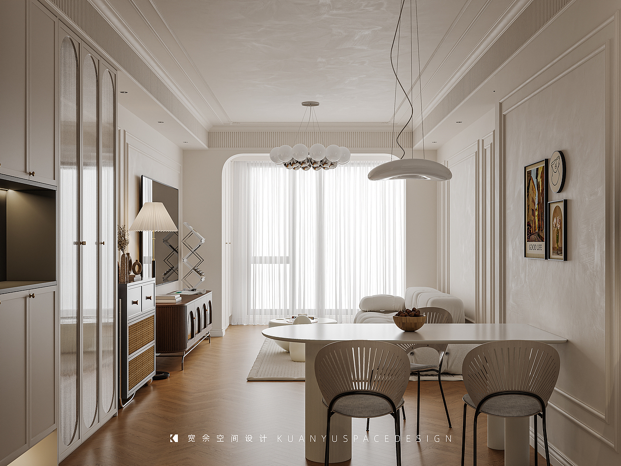 体验93平方米奶油风的温馨与舒适