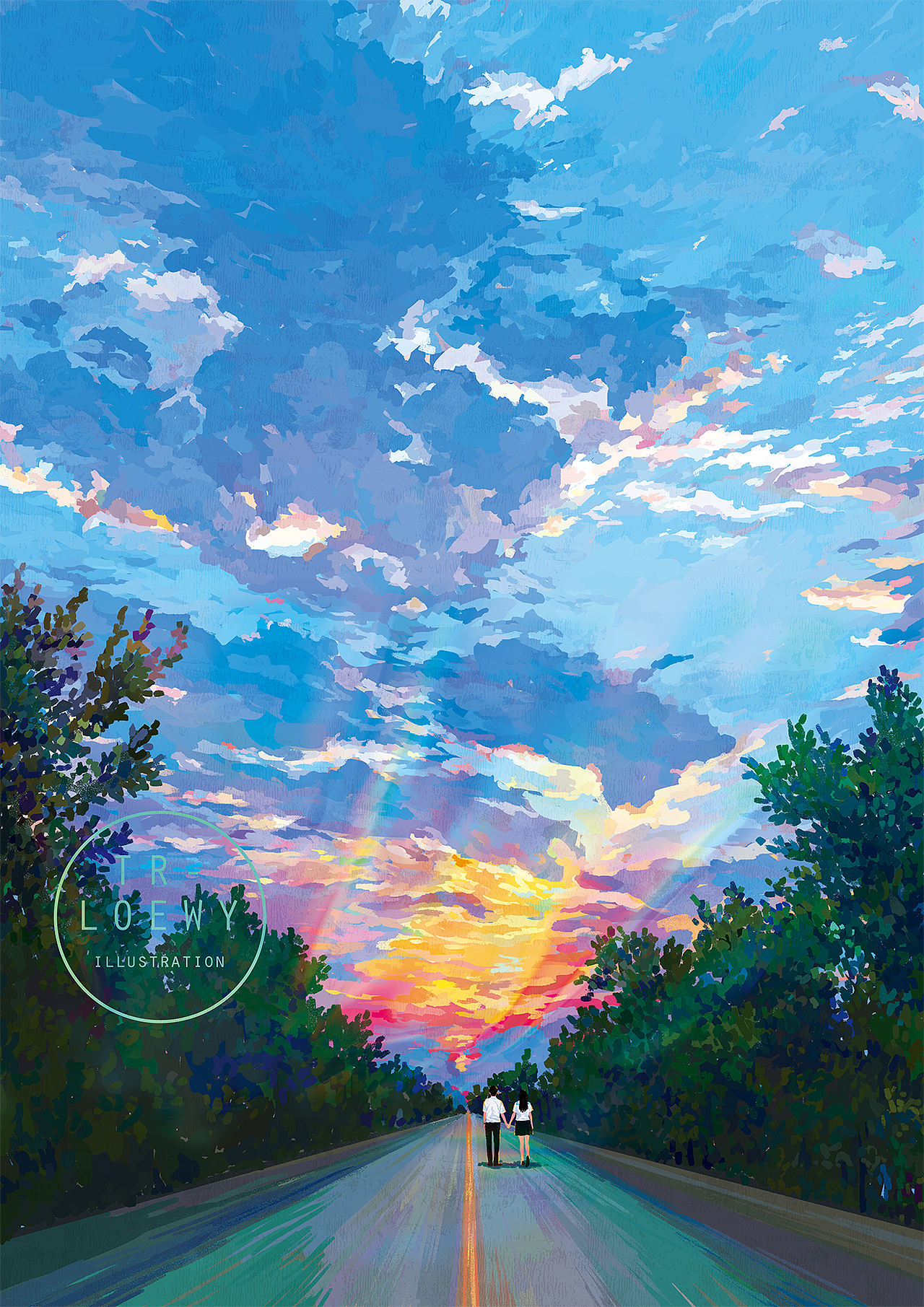 彩虹不会掉颜色