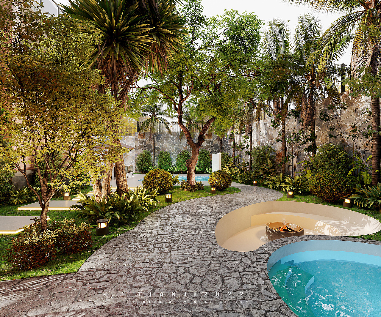 一套别墅外观（图ZMzI3ODQxODQ0） - 景观设计 - 站酷设计师SLTJ原创素材 - 站酷ZCOOL