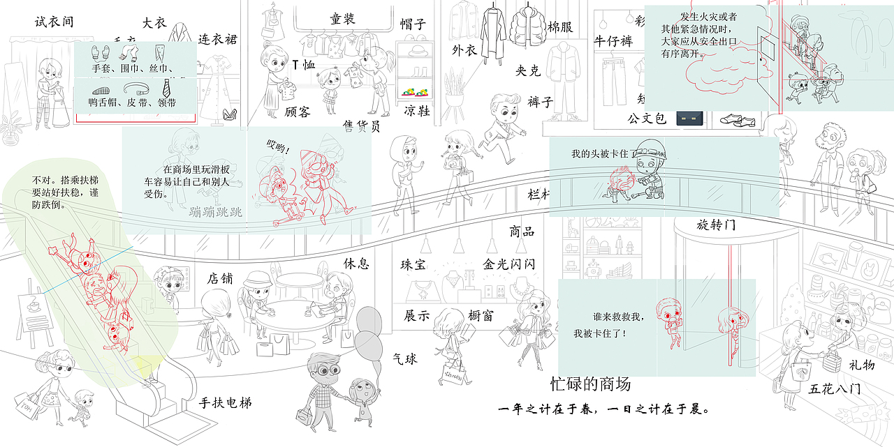 工作室前几年绘制的插画，仅用于展示（图ZMzY1NTY2NzEy） - 绘本 - 站酷设计师果冻文化工作室原创素材 - 站酷ZCOOL