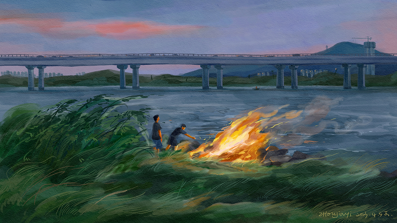 随风集（图ZMzUzMDk3Nzg0） - 艺术插画 - 站酷设计师___ZhouJiayii原创素材 - 站酷ZCOOL