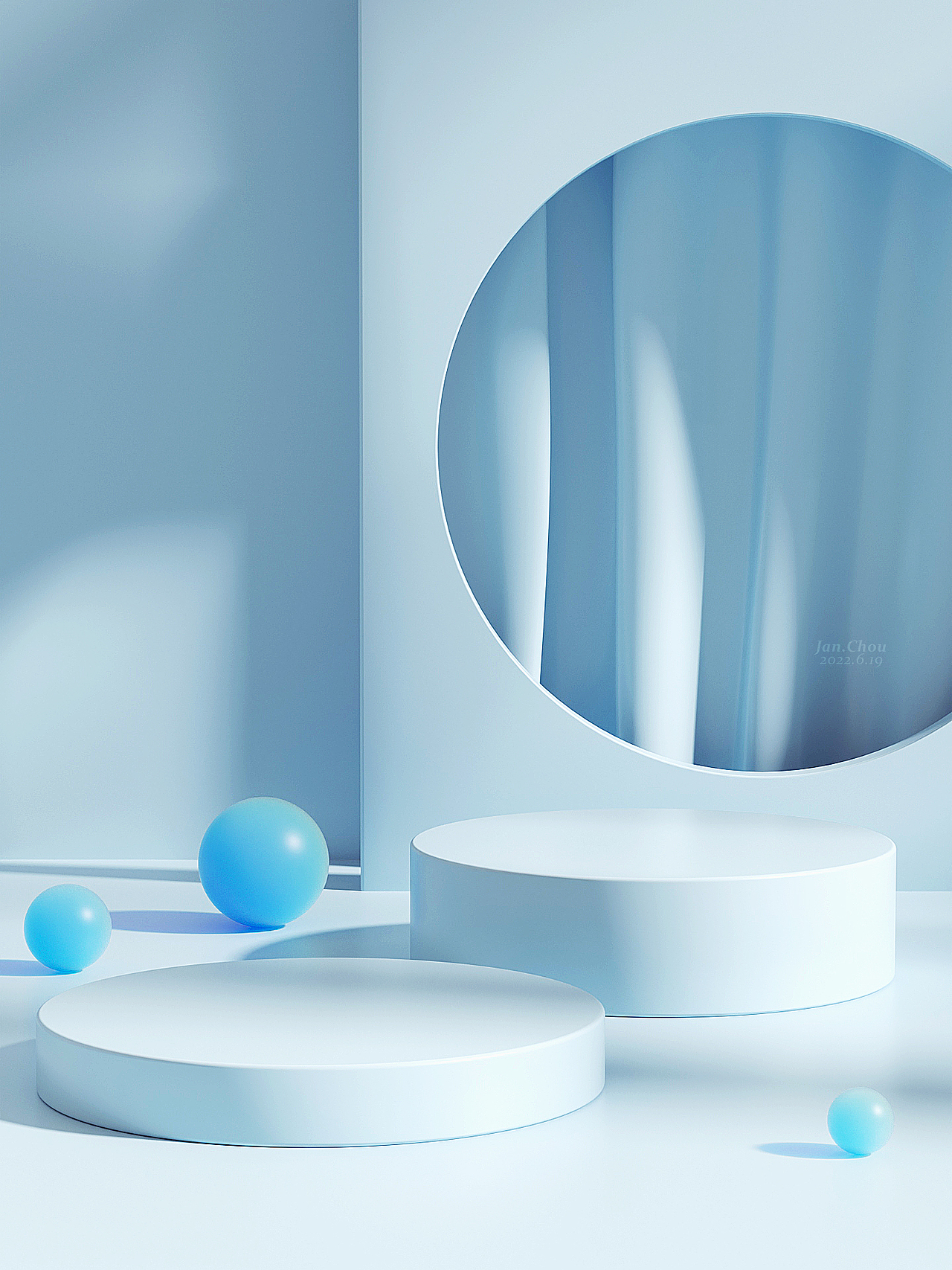 C4D场景背景临摹练习