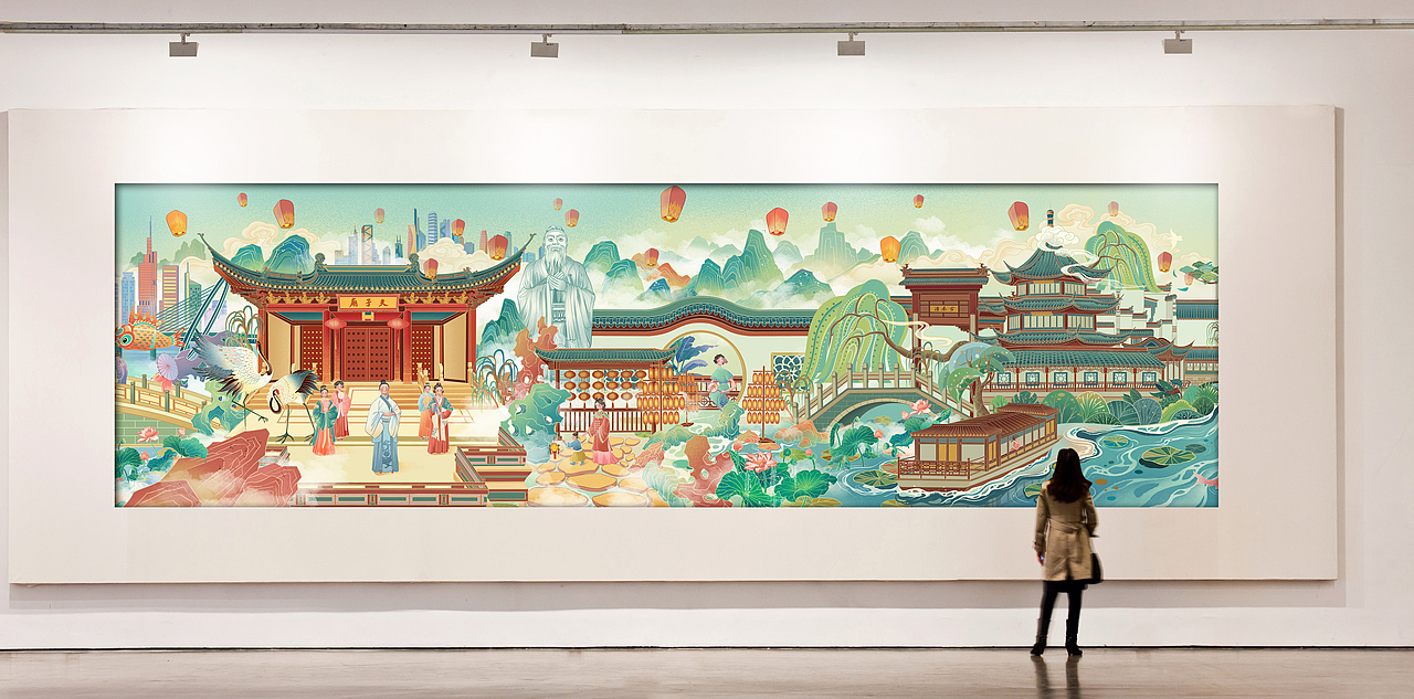 《南京故事》系列插画长卷