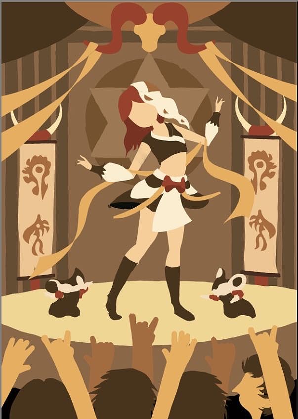 插画《部落舞娘》（图ZMzQ5NzUwOTAw） - 绘本 - 站酷设计师懒散的朱哥哥原创素材 - 站酷ZCOOL