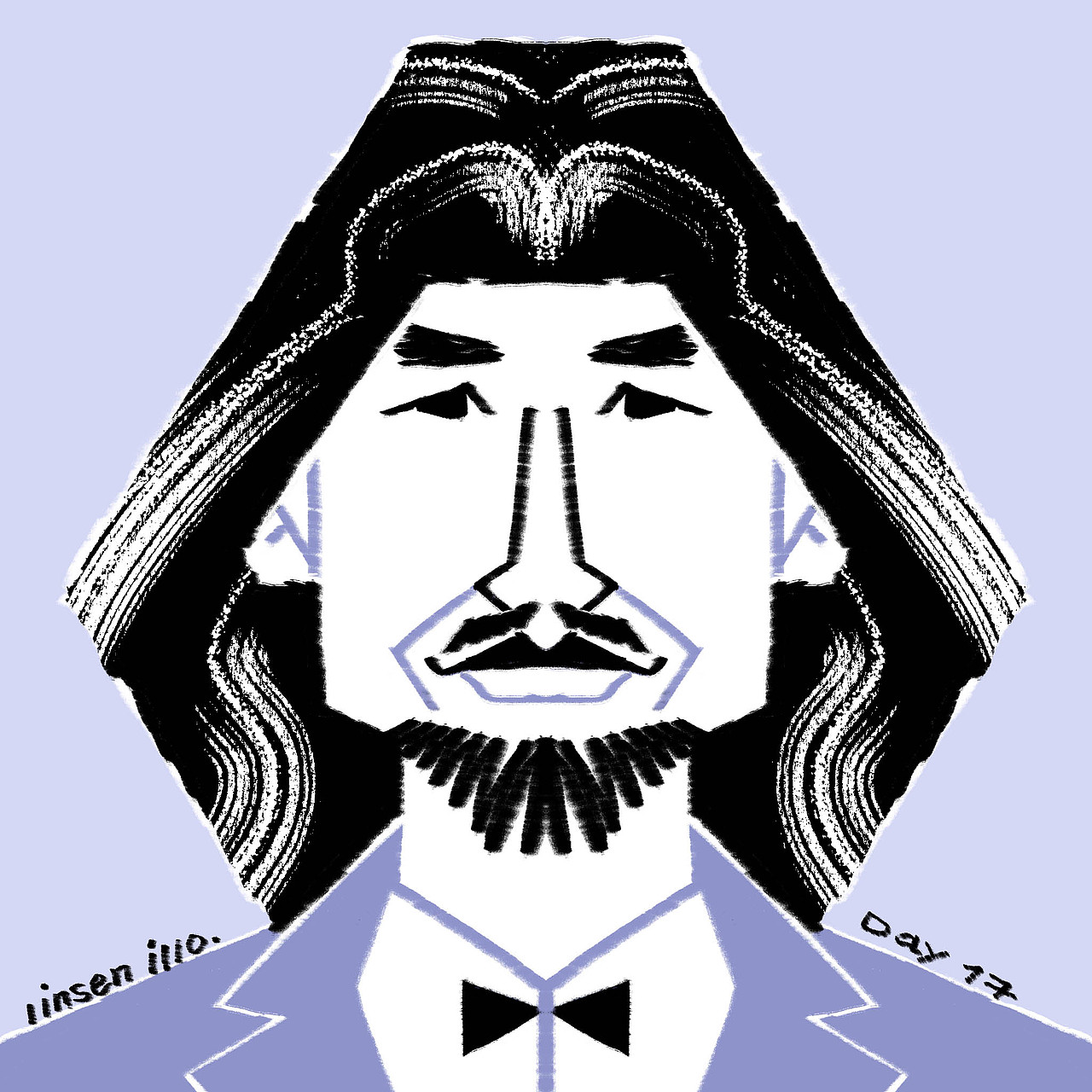 2024年1月肖像插画打卡记录（图ZMzYxNTk0MzUy） - 商业插画 - 站酷设计师林森插画原创素材 - 站酷ZCOOL