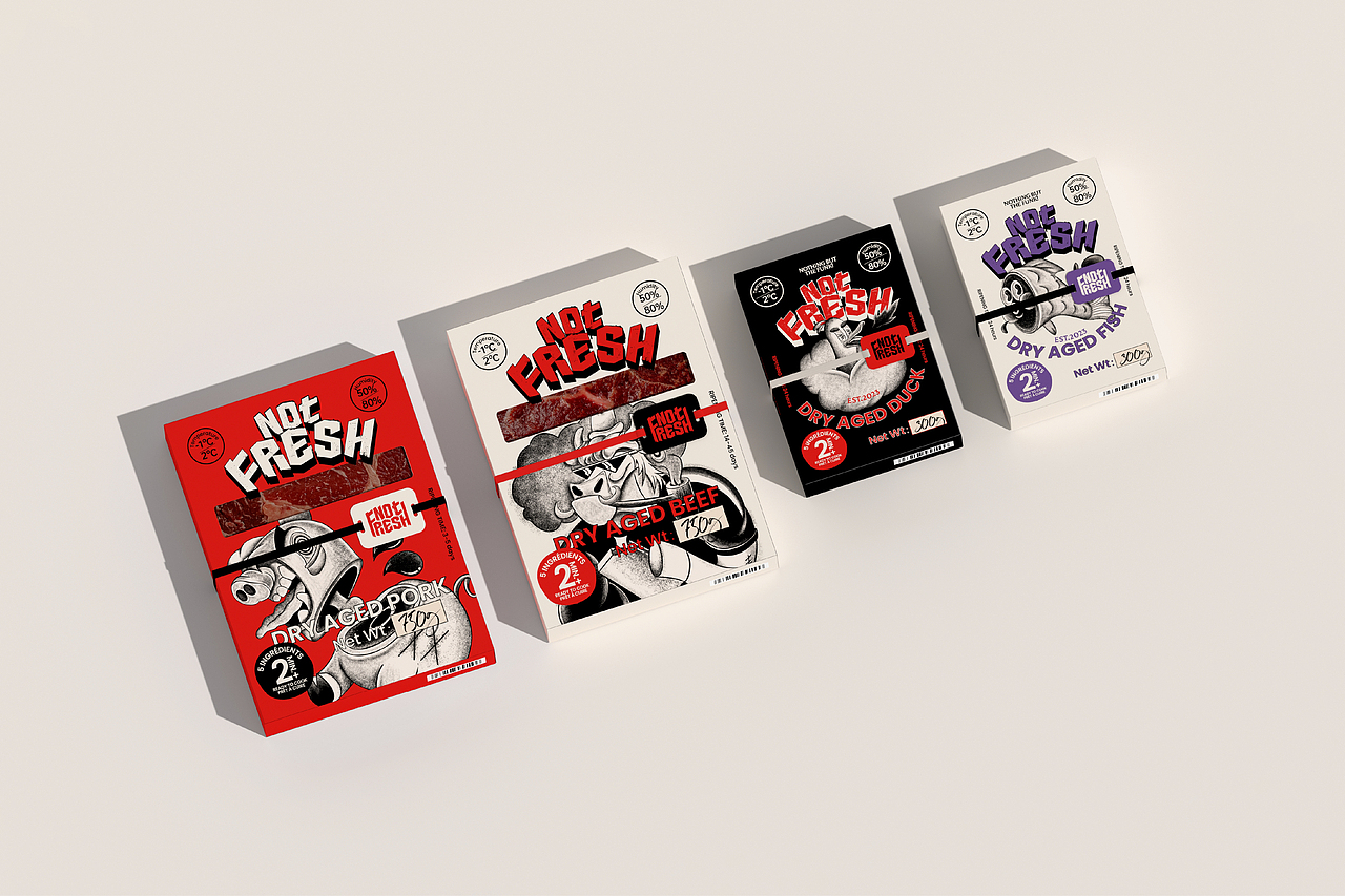 整点彩蛋xNotFresh熟成肉品牌视觉设计（图ZMzY1OTcyMTc2） - 品牌 - 站酷设计师整点彩蛋原创素材 - 站酷ZCOOL