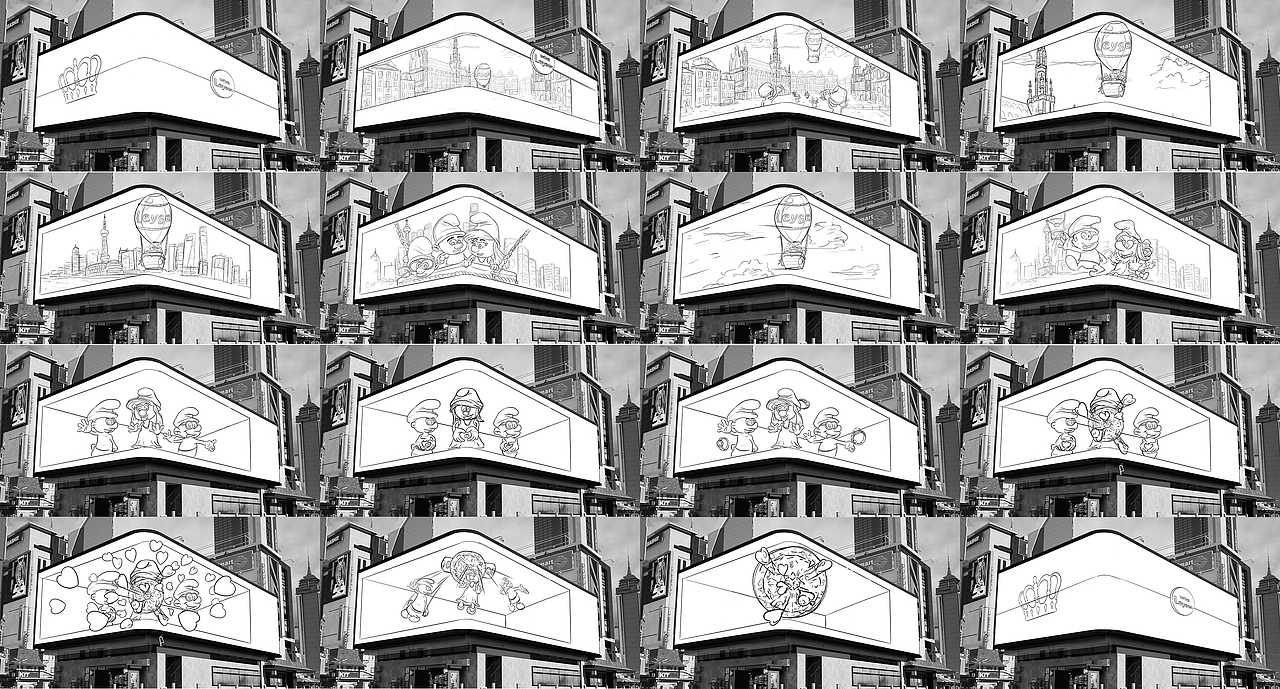 蓝精灵 X 莱绅通灵裸眼3D大屏动画-IP演绎（图ZMzMwNjkwNTQ0） - 动画/影视 - 站酷设计师秋hh原创素材 - 站酷ZCOOL