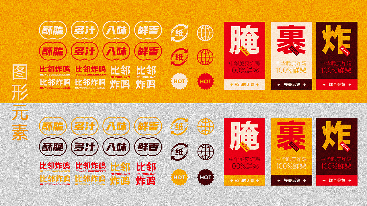 比邻炸鸡餐饮品牌LOGO设计｜快餐 连锁 小吃 ｜LOGO VI（图ZMzU3MjYzMzY0） - Logo - 站酷设计师艾亿客原创素材 - 站酷ZCOOL