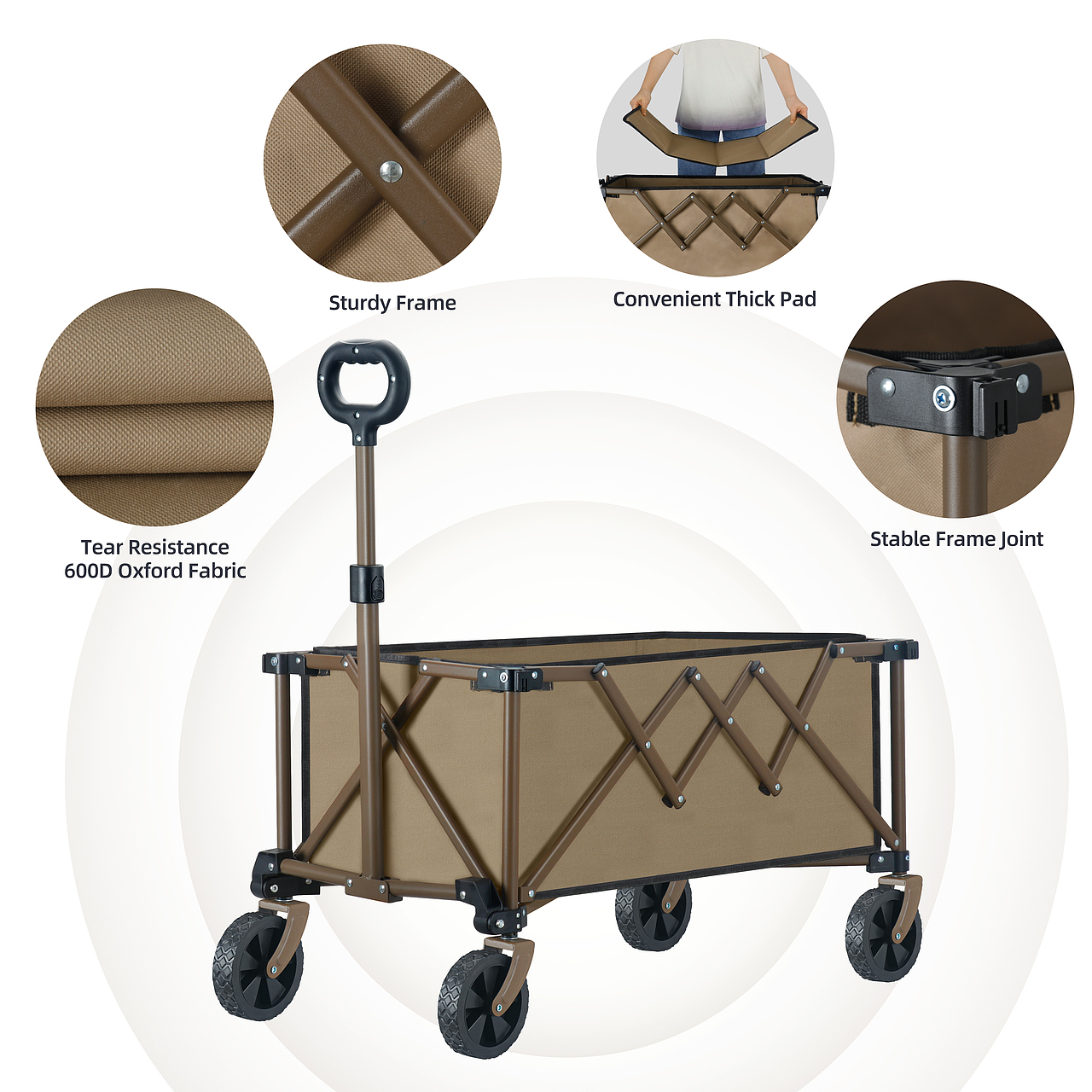 棕色小拖车-亚马逊