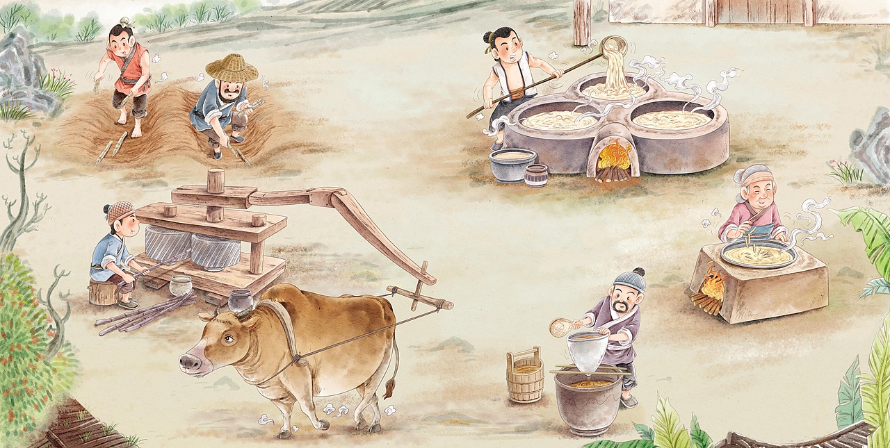 天工开物（图ZMzYxOTU3NjA0） - 绘本 - 站酷设计师小白敦敦原创素材 - 站酷ZCOOL