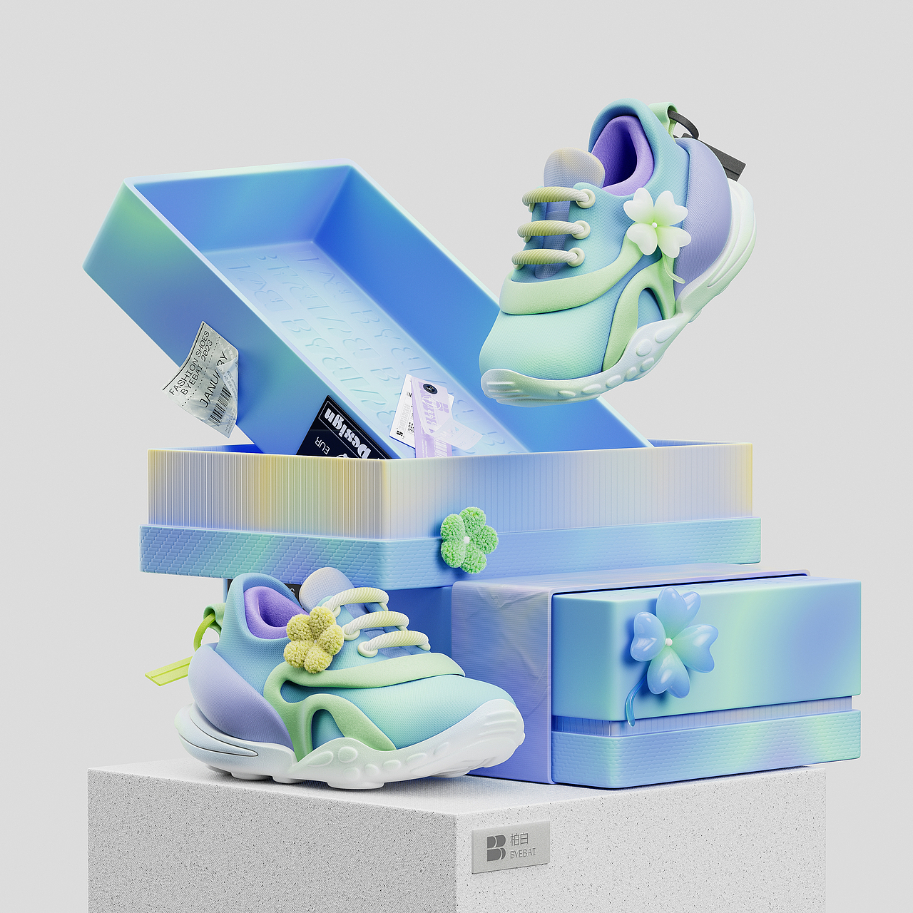 【青履】 | Young shoes（图ZMzI5OTI1NDEy） - 其他三维 - 站酷设计师柏白BYEBAI原创素材 - 站酷ZCOOL