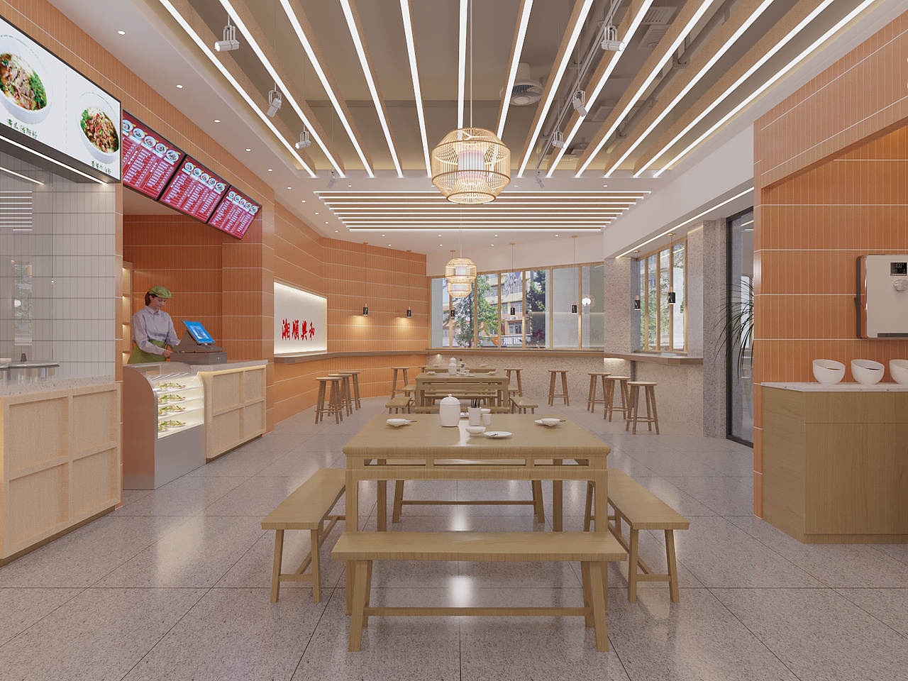 梅溪湖湘顺兴和粉店（图ZMzU1ODEwMDQ0） - 酒店餐饮设计 - 站酷设计师长沙美佳饰设计原创素材 - 站酷ZCOOL