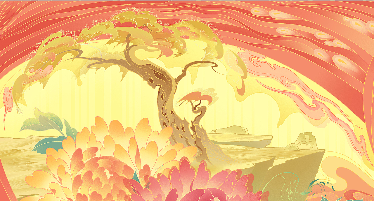 有凤西来，以舞迎之（图ZMzI0OTA0ODEy） - 商业插画 - 站酷设计师執子范原创素材 - 站酷ZCOOL