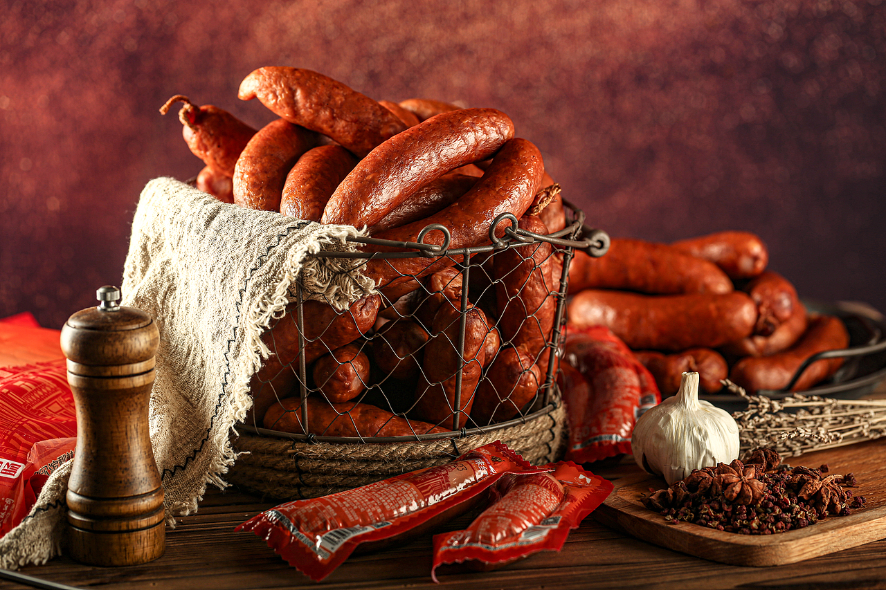 哈爾濱秋林食品公司俄式風味紅腸（圖ZMzU2MjI3ODIw） - 美食攝影 - 站酷設計師周大富80原創(chuàng)素材 - 站酷ZCOOL
