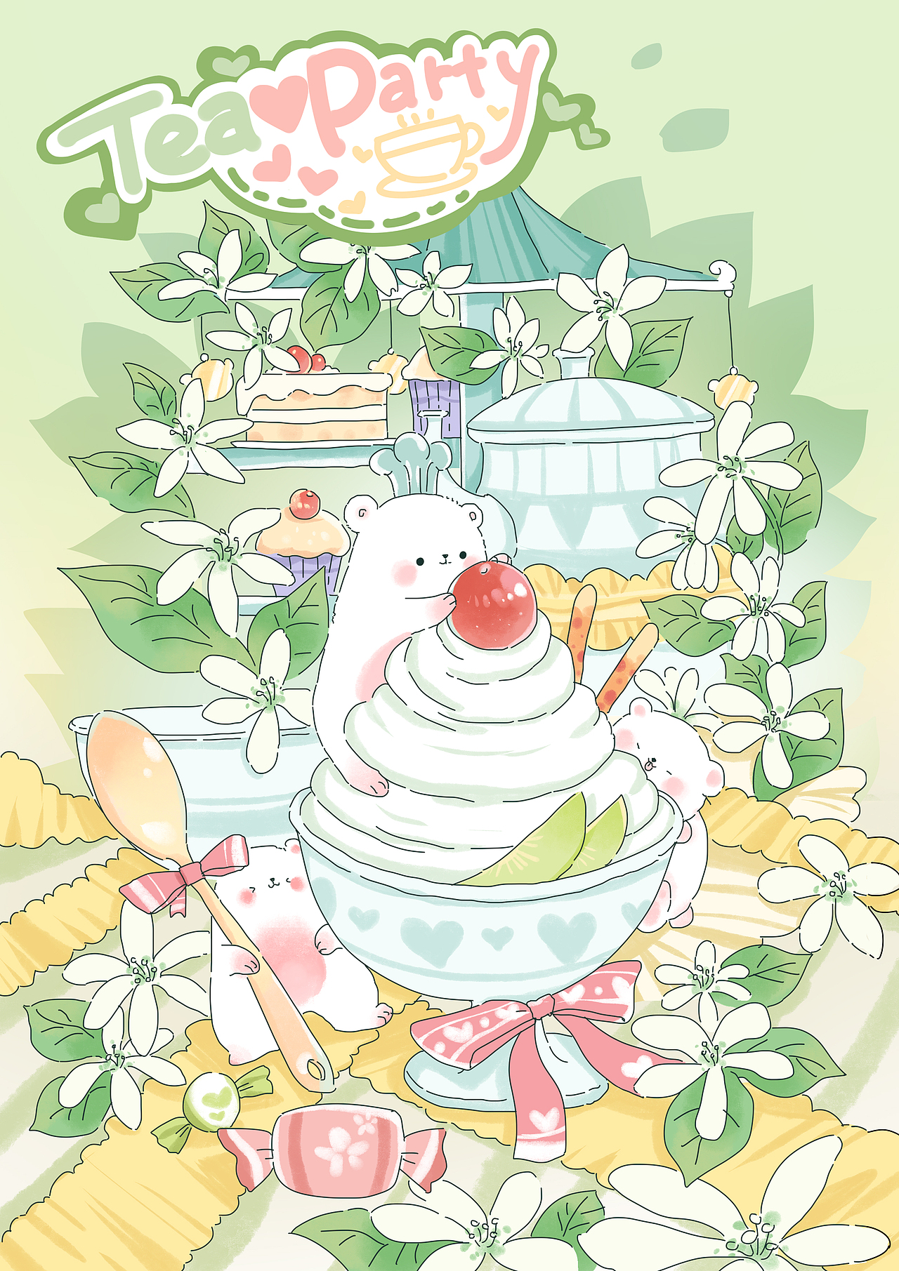 小动物茶会系列