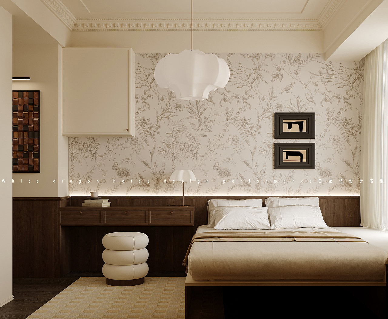 法式客餐厅整案-白龙马效果图设计