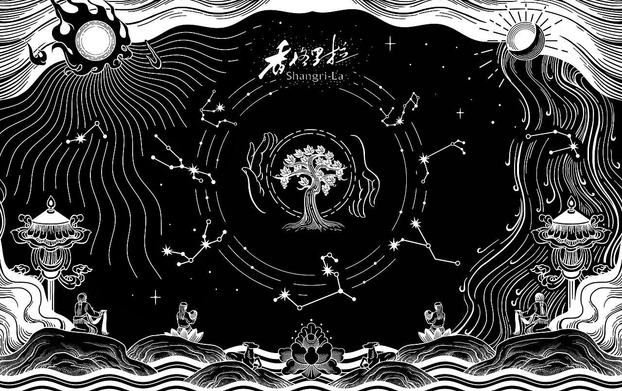 天上的日月-神树、信仰、星空