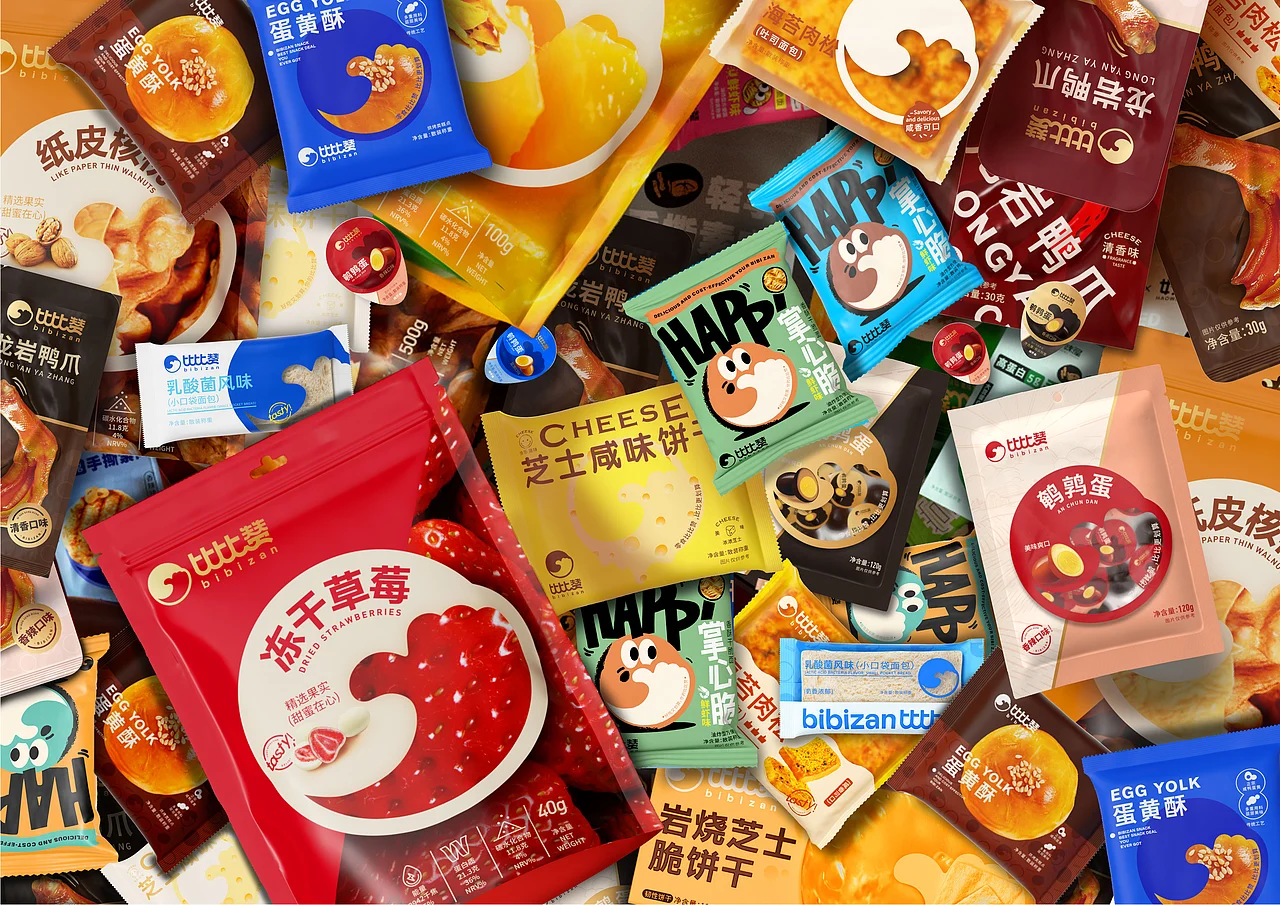 比比赞 休闲零食 品牌升级IP设计 