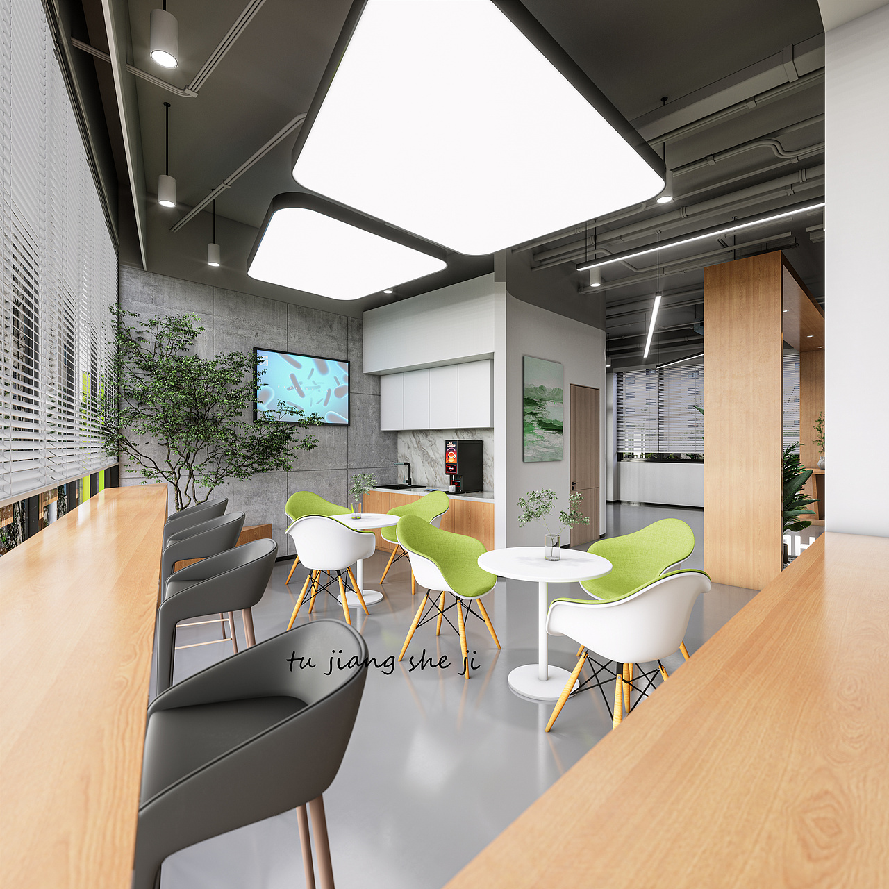 办公室设计——优雅与沉稳的艺术融合