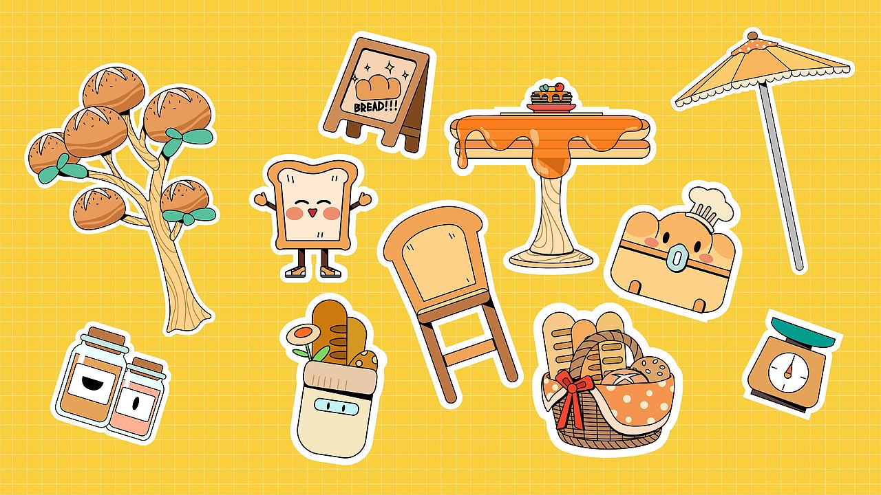 面包烘焙工坊-品牌KV（圖ZMzExMzM2OTcy） - 品牌 - 站酷設(shè)計師凍感奶昔原創(chuàng)素材 - 站酷ZCOOL