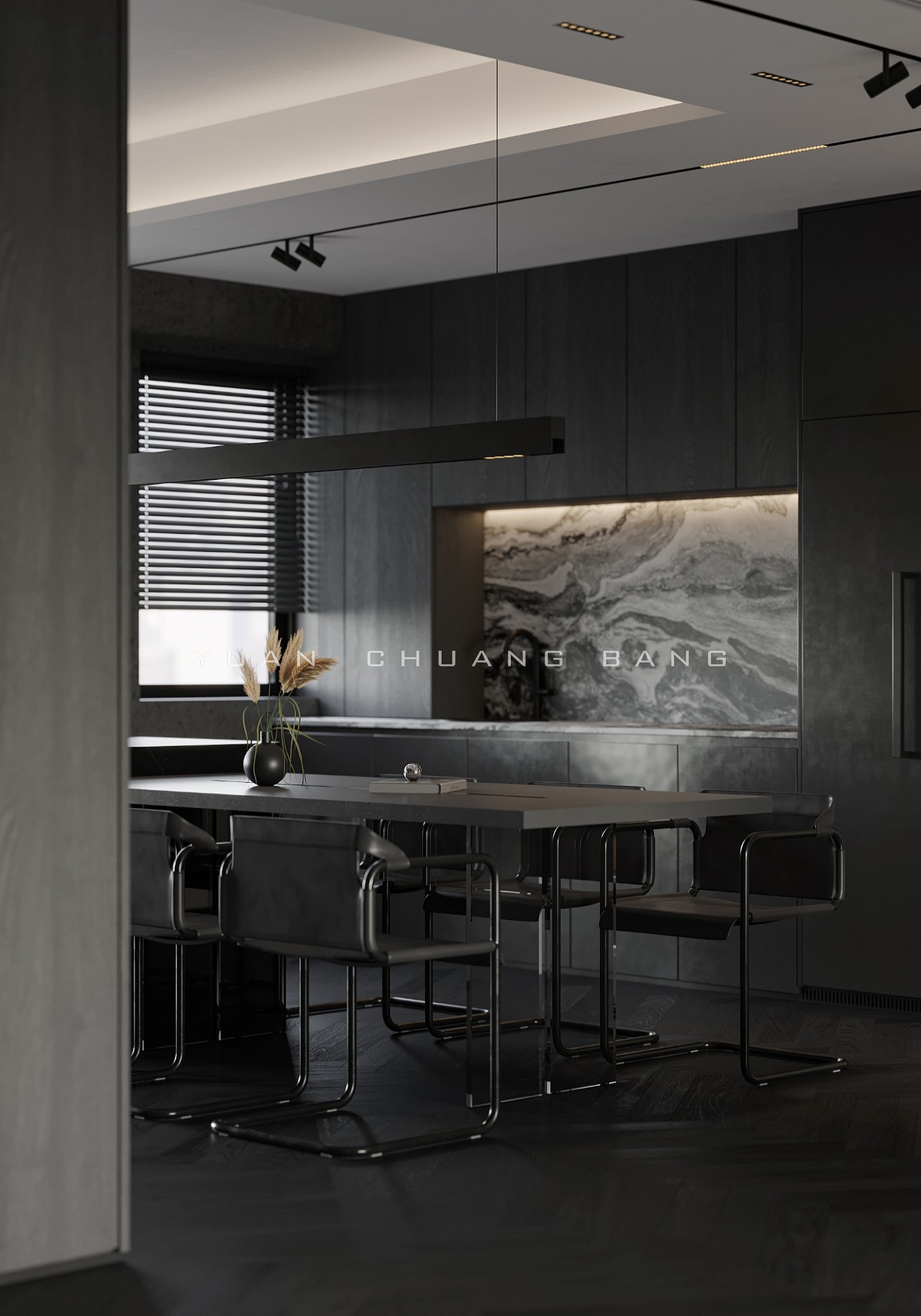 Modern style | 极简暗黑系（图ZMjk5ODI0OTUy） - 家装设计 - 站酷设计师森林空间原创素材 - 站酷ZCOOL