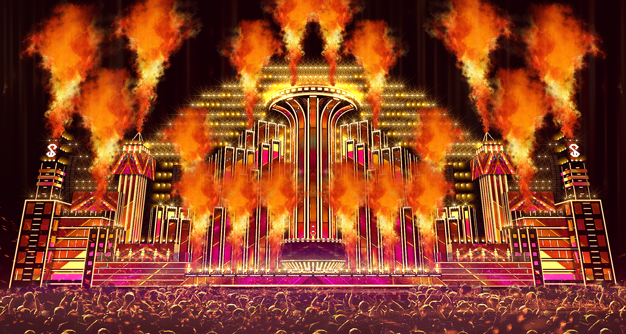 《The city of the future》电音节/音乐节舞台设计