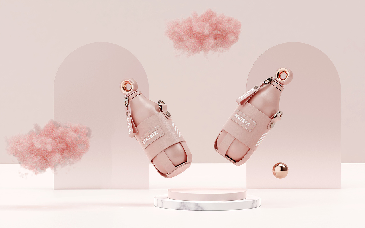 时尚挎杯保温杯（图ZMzA4NzcyMDI0） - 生活用品 - 站酷设计师矩阵設計原创素材 - 站酷ZCOOL