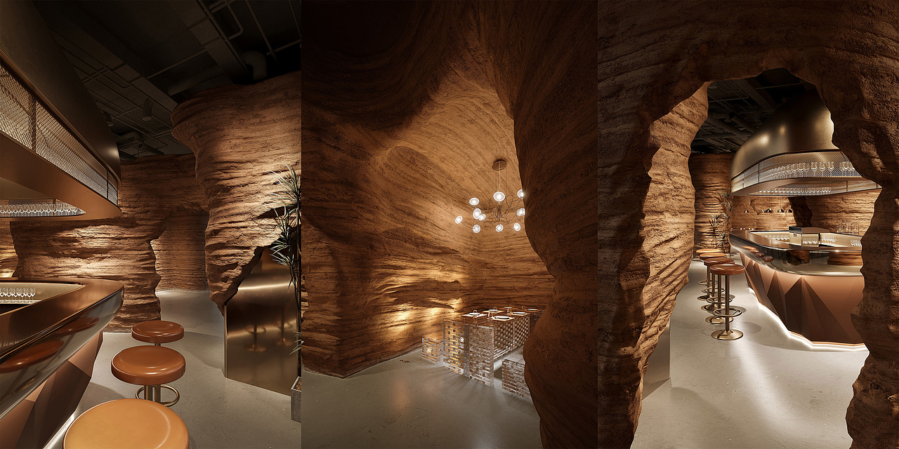 CR洞穴餐厅 | 遇见花瓣Met Petal餐厅-力场建筑设计
