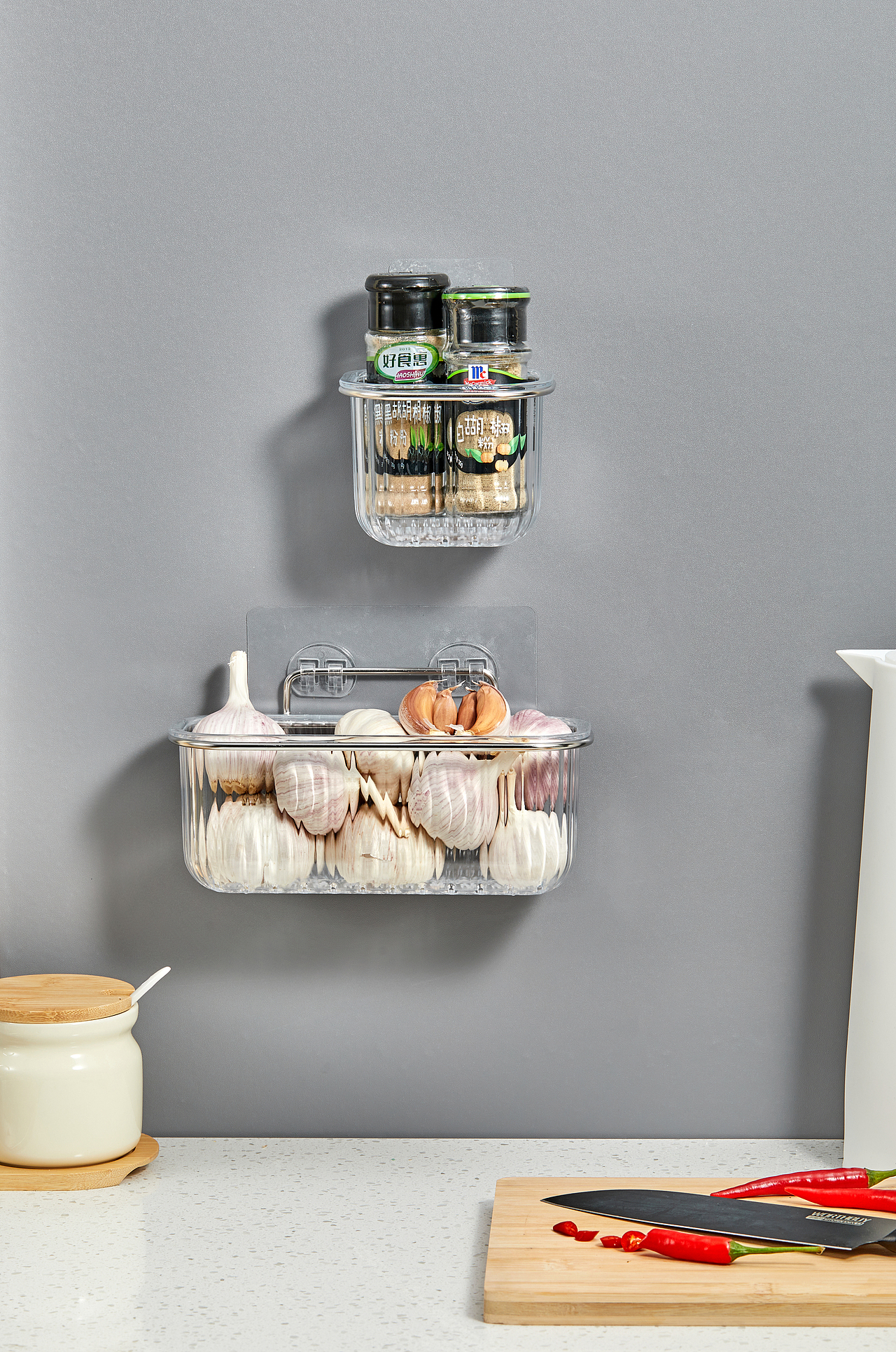 电商摄影 多功能挂壁置物沥水架