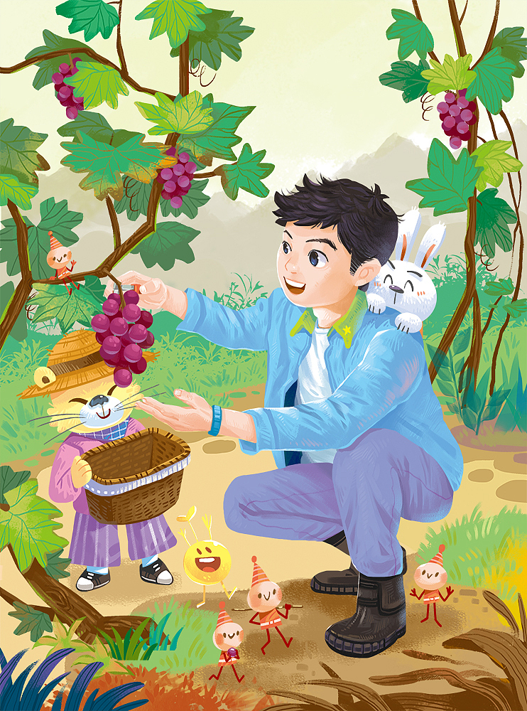 少年插画（图ZMzU3NzcwMDIw） - 儿童插画 - 站酷设计师我是春光原创素材 - 站酷ZCOOL