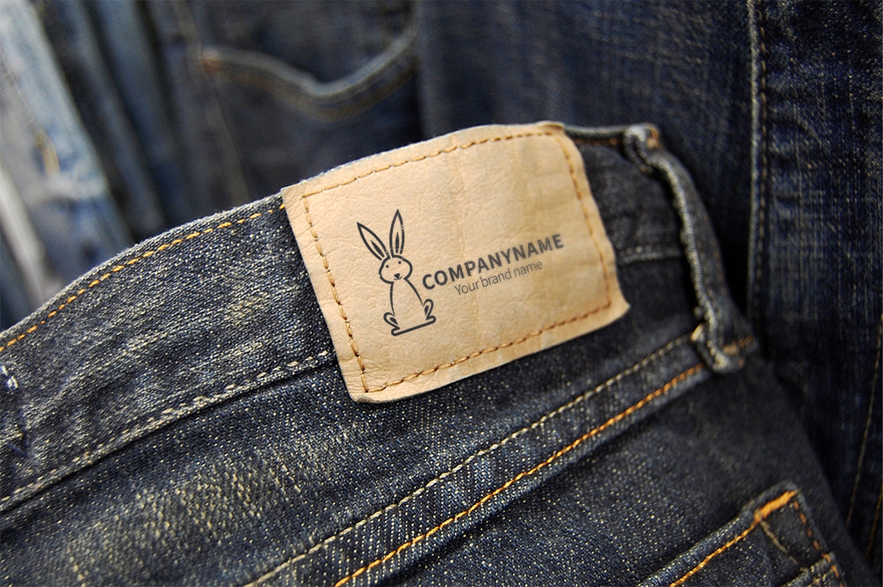 兔子元素抽象图形LOGO设计