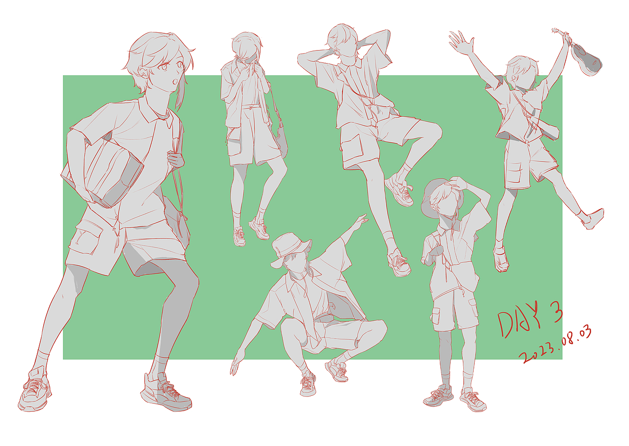 速写60天打卡合辑1-10