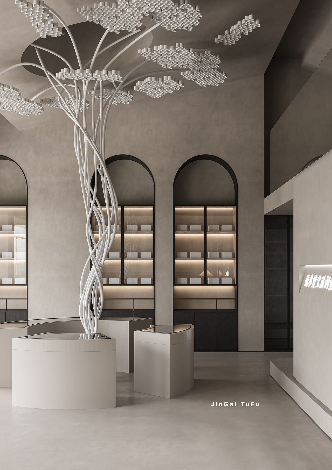 海参滋润堂室内空间设计表现案例（图ZMzY3NDY2MTQw） - 展陈设计 - 站酷设计师图夫x金该_效果图原创素材 - 站酷ZCOOL