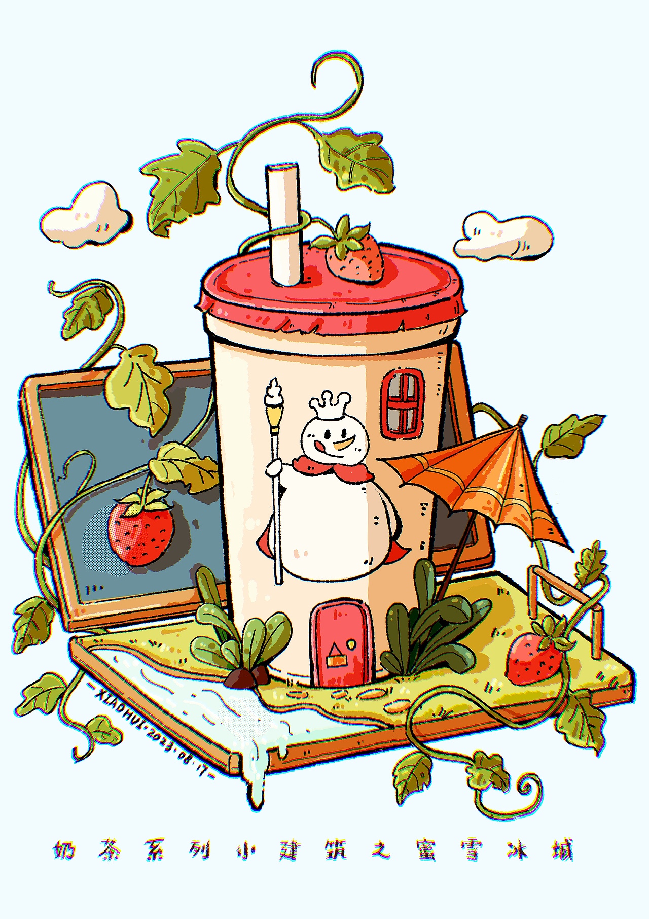 《雪王之家》（图ZMzQ5MDI5ODQw） - 商业插画 - 站酷设计师小慧七分甜原创素材 - 站酷ZCOOL