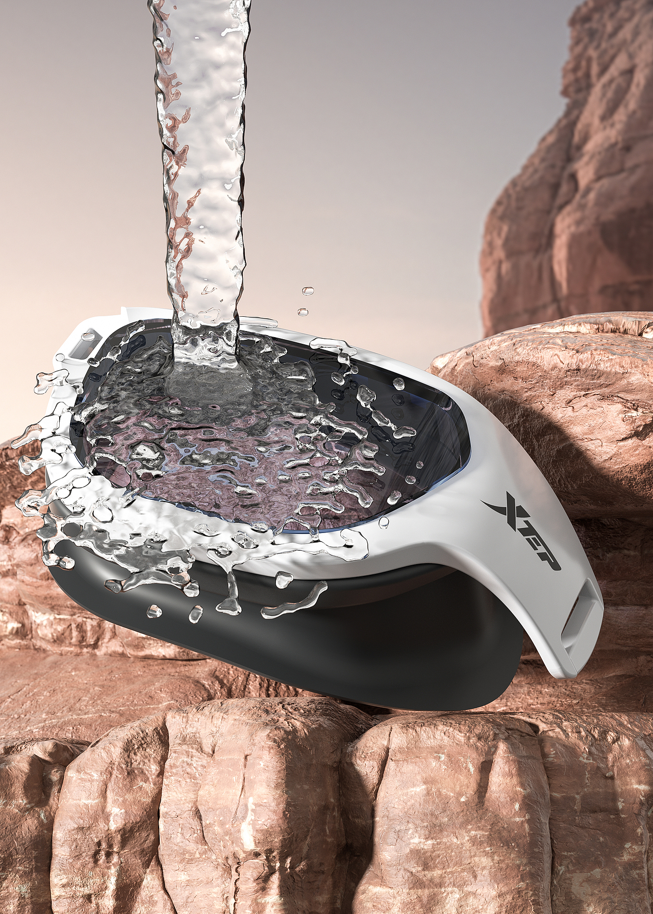 特步 | 泳镜建模渲染小合集