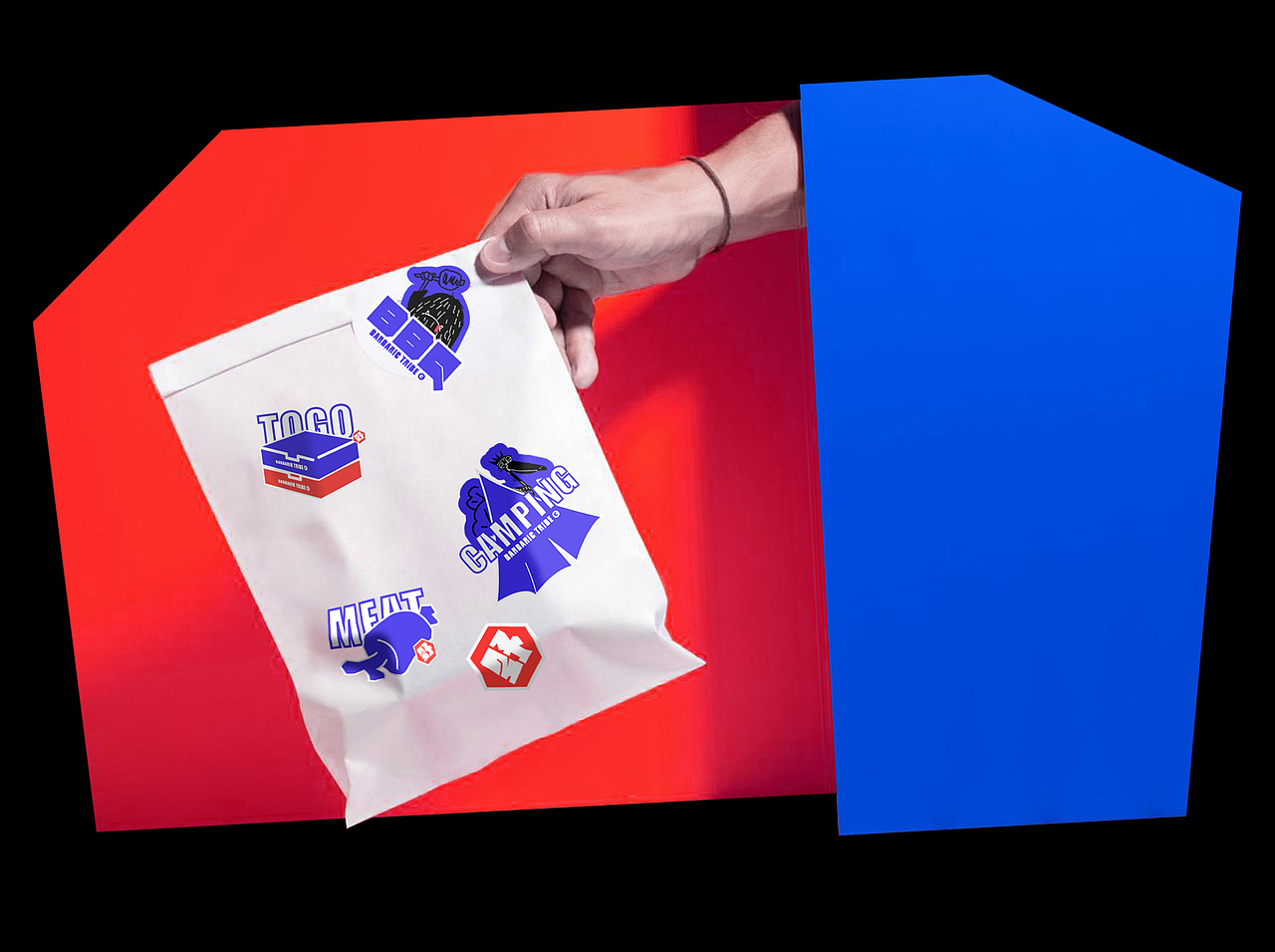 UBDX野蛮部落©露营 BBQ配套 烤肉餐饮 食品包装 IP设计（图ZMzIyMzk0ODM2） - 品牌 - 站酷设计师大鱼品牌包装设计原创素材 - 站酷ZCOOL