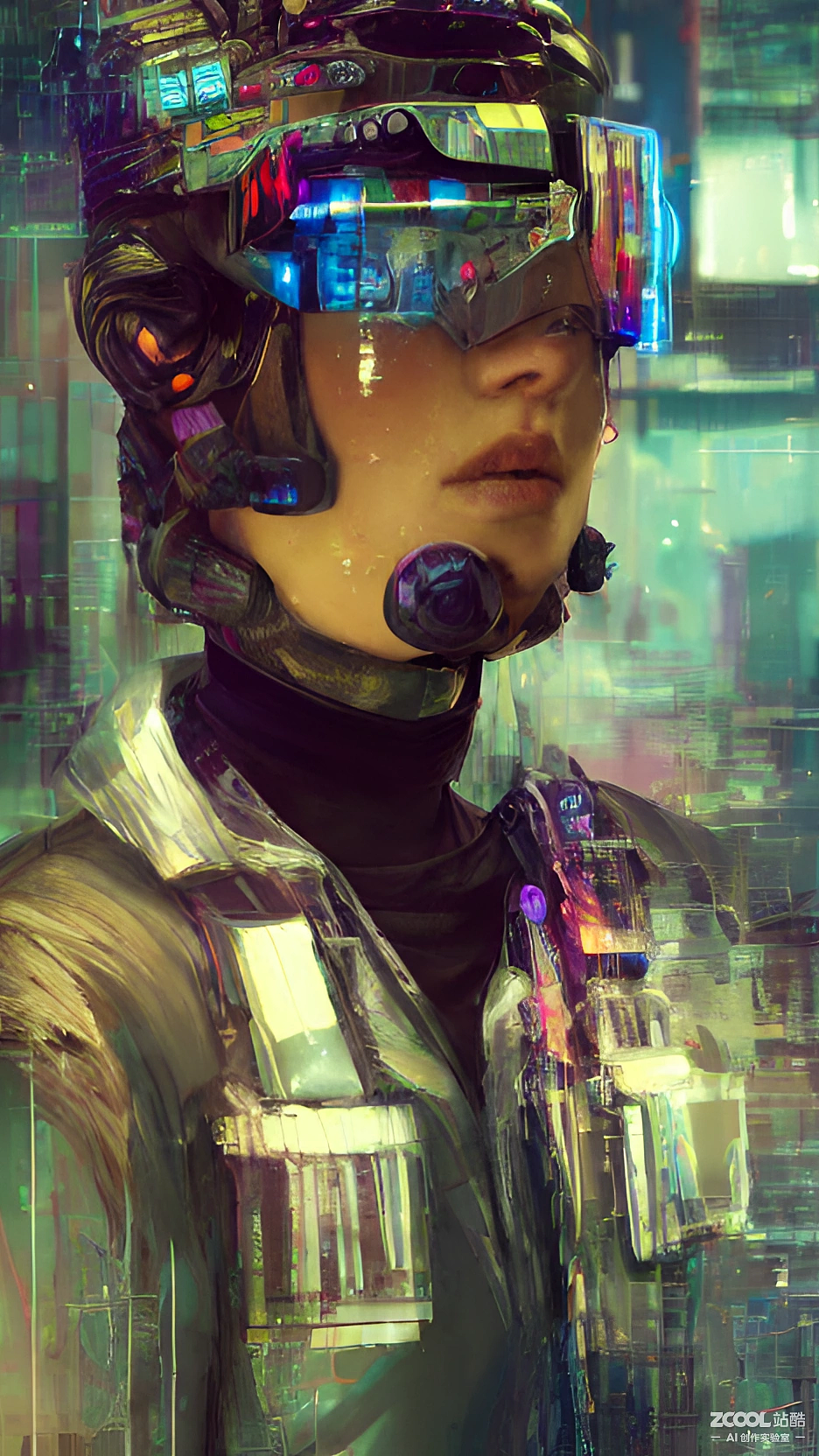 ai创作实验室#【赛博朋克角色肖像】【概念设计】