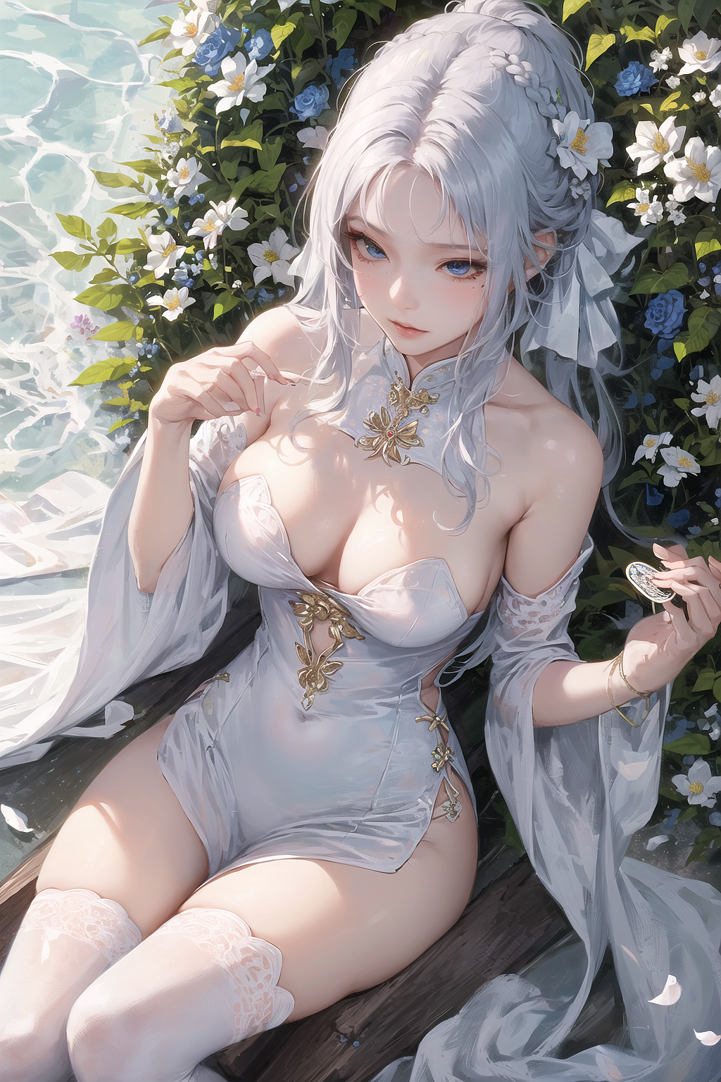 神里绫华（图ZMzM3Mzc5MDcy） - 商业插画 - 站酷设计师苦苦怪奇原创素材 - 站酷ZCOOL