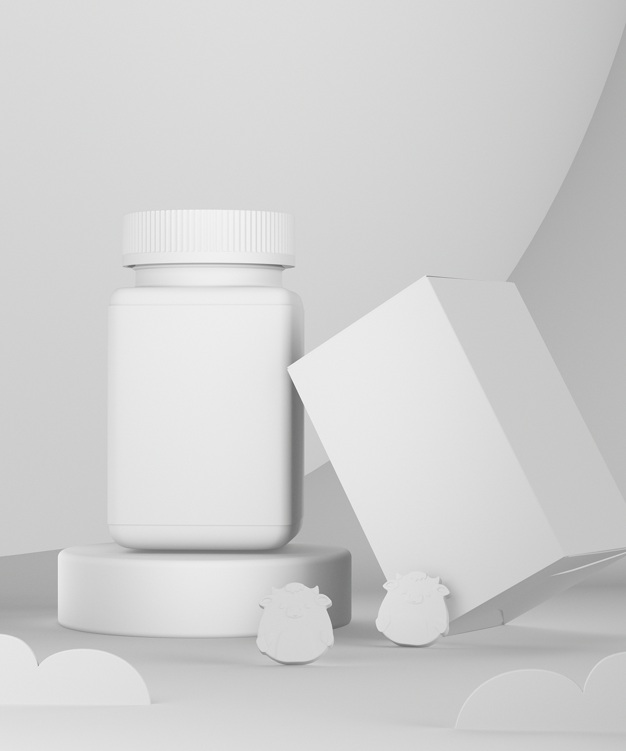 保健品包装设计渲染