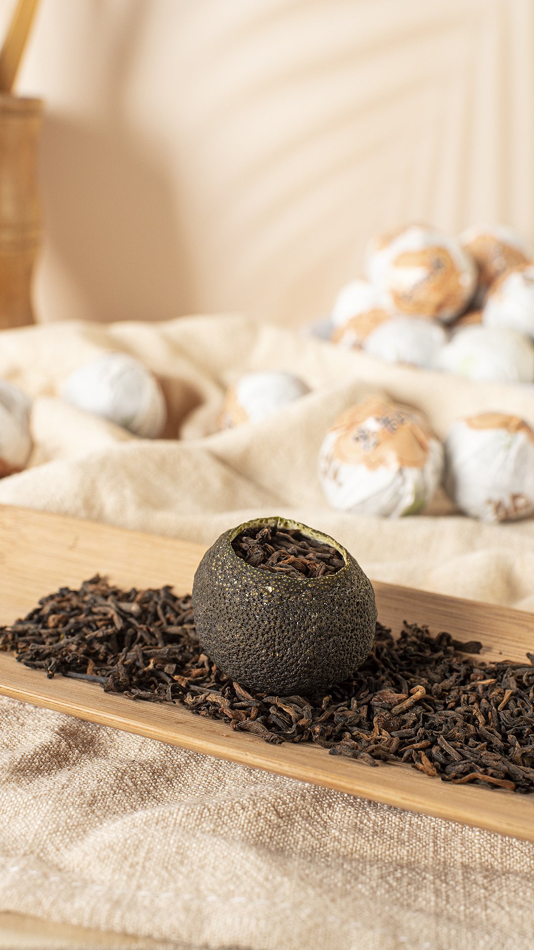 小青柑茶（七月头采）拍摄（图ZMzMzNjI3MzA4） - 产品摄影 - 站酷设计师明仔哥哥原创素材 - 站酷ZCOOL