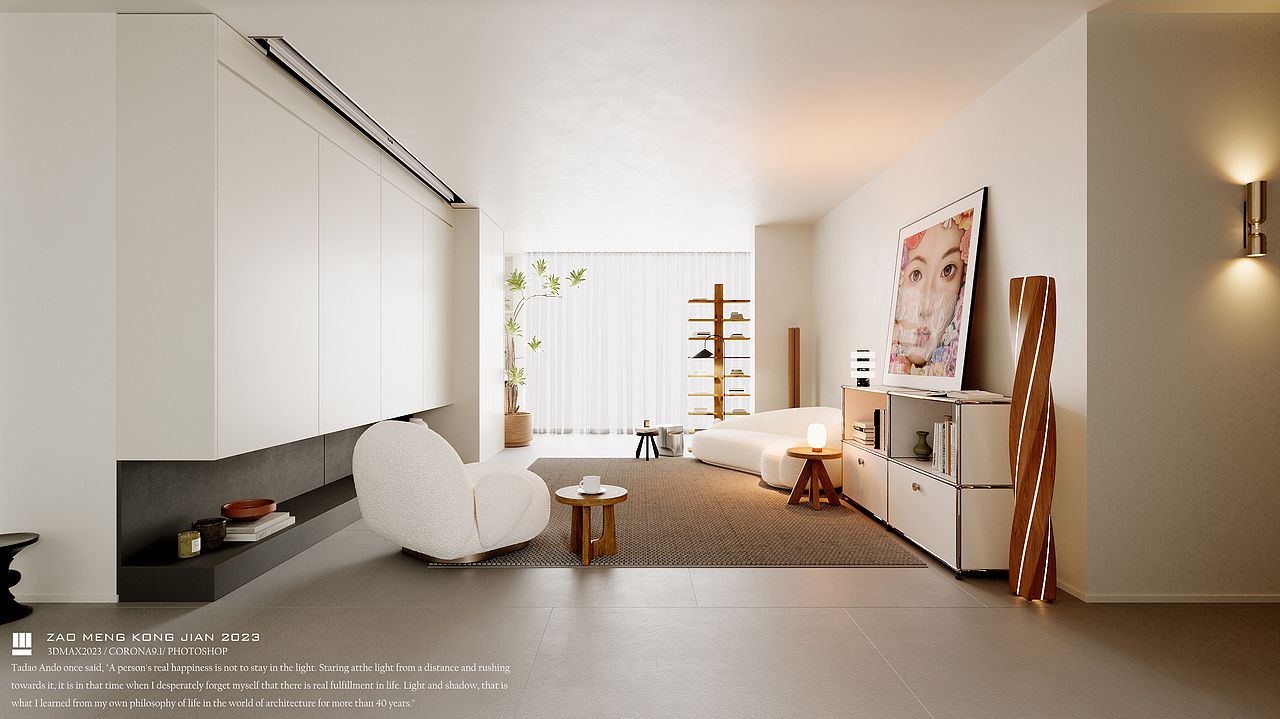 大平层设计案例《花季》（图ZMzQ2OTIyMzAw） - 家装设计 - 站酷设计师冒蓝火的cpu原创素材 - 站酷ZCOOL